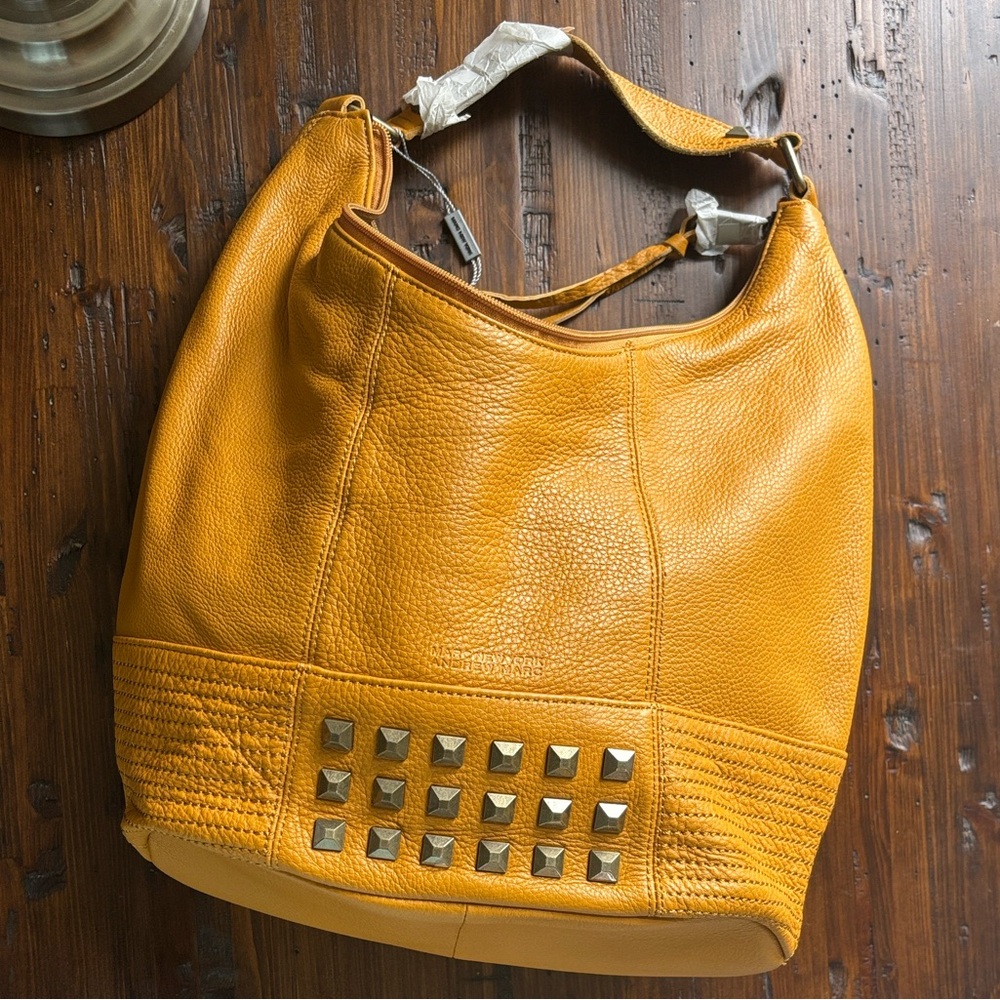 Andrew Marc Studded Hobo Bag